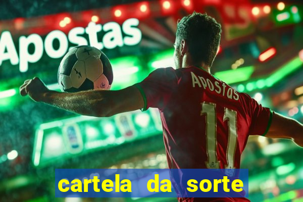 cartela da sorte time de futebol que mais saem